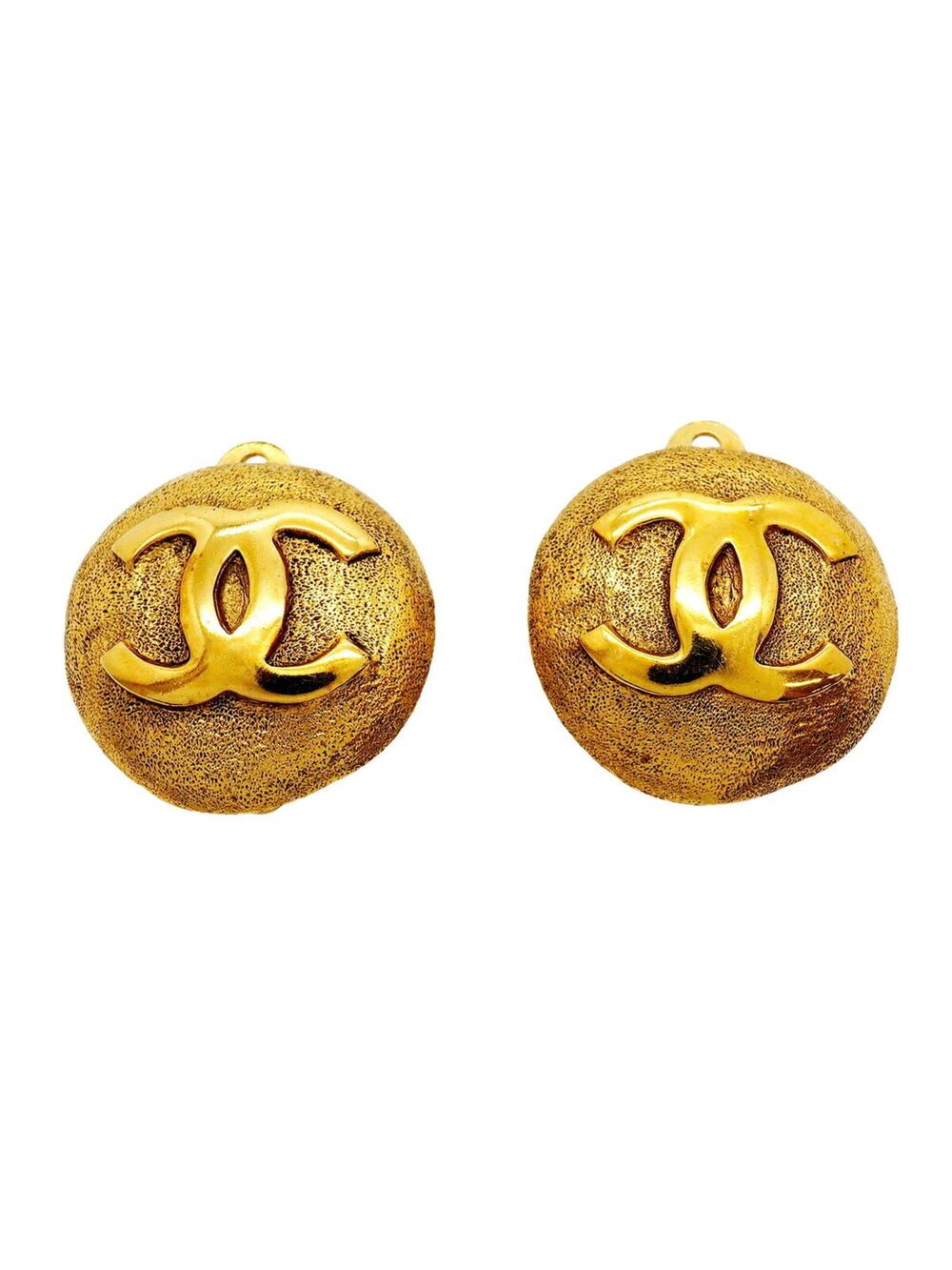 Chanel Cc Logo Circle Clip-On Earrings #343262C60B